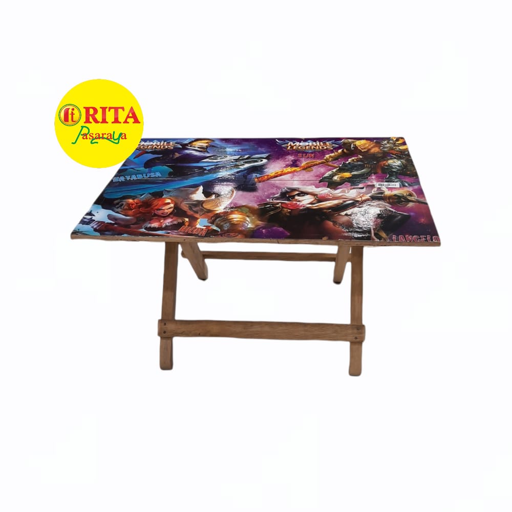 Jual Meja belajar lipat untuk anak portable bergambar karakter , Meja