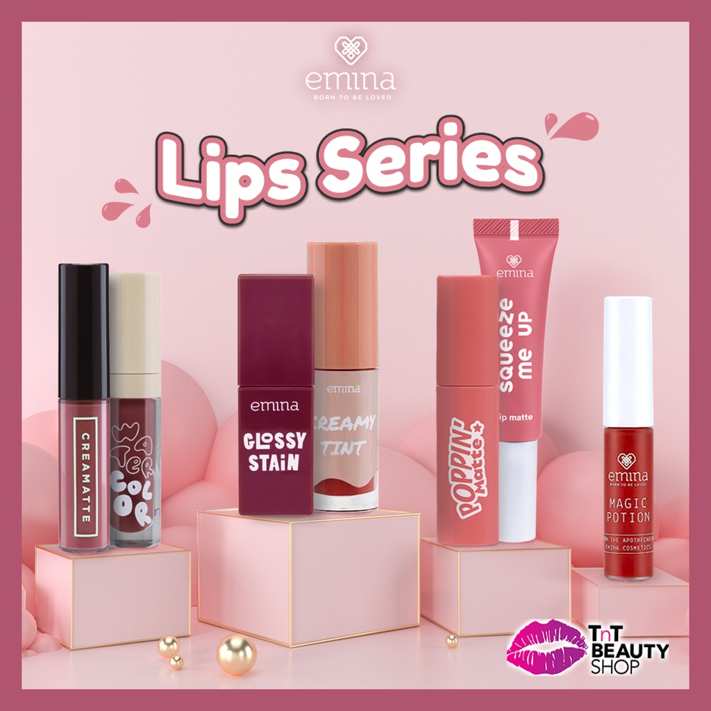 Jual Emina Glossy Stain 3gr Lip Tint Gloss Creamy Tint Creamatte