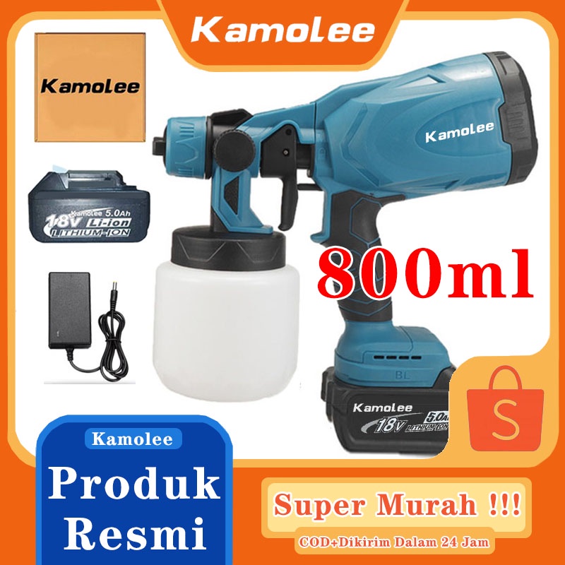 Jual Kamolee Brushless Electric Spray Gun 800w 800ml Ukuran Dapat Disesuaikan Untuk Furnitur Dll 9404