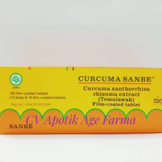 Jual Curcuma Sanbe Tablet isi 100 (Sanbe Farma) | Shopee Indonesia