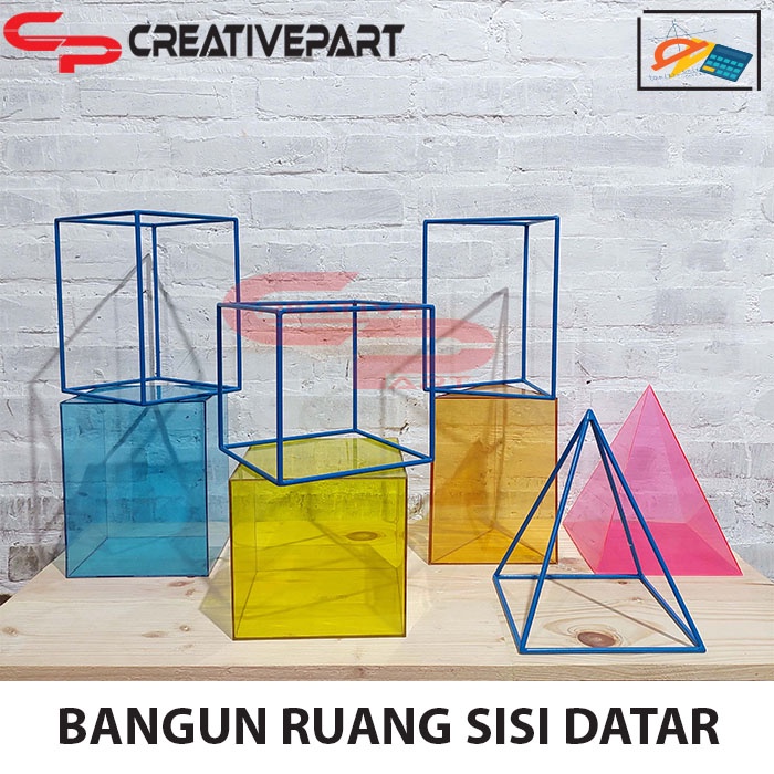 Jual Bangun Ruang Sisi Datar / Alat Peraga Matematika / 8 Bangun Ruang