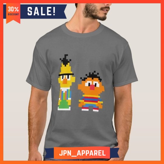 Jual Kaos Premium Bert and Ernie Pixel Art 100% cotton combed | Shopee ...