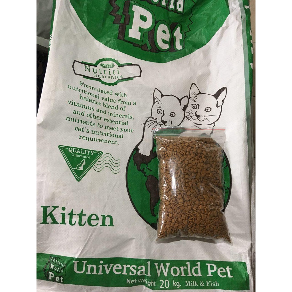 Jual 500gr Universal World Pet Kitten Cat Food Makanan Anak Kucing
