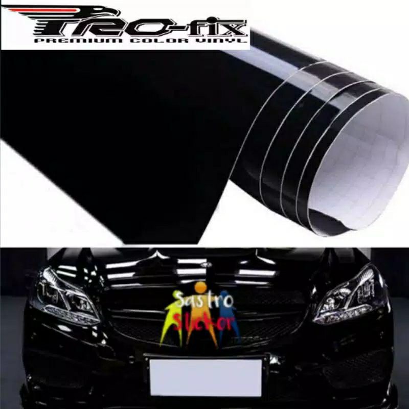 Jual Stiker Skotlet Sticker Motor Hitam Glossy Stiker Glossy Hitam ...