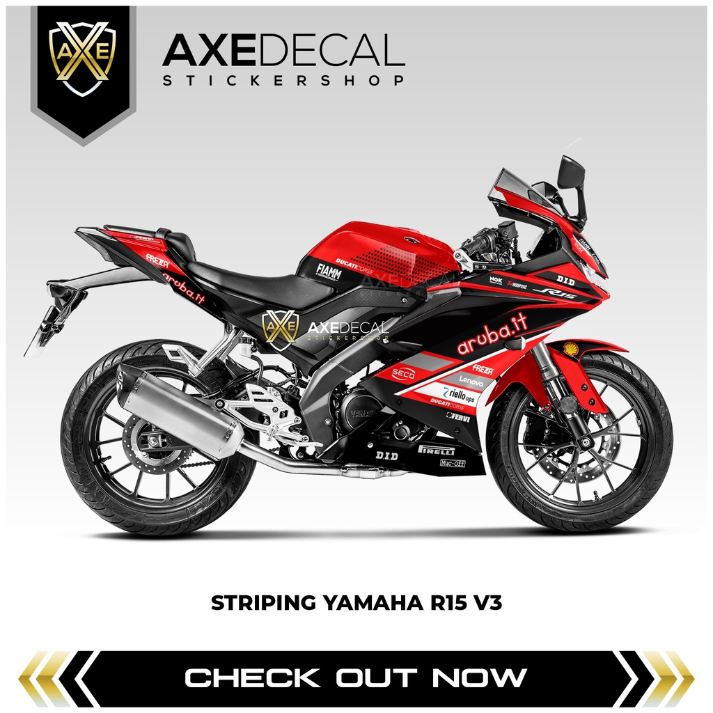 Jual Striping R15 V3 Ducati World SBK / Stiker Motor Yamaha R15 V3 ...
