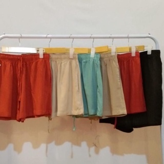 Uniqlo + Linen Cotton Blend Relax Fit Shorts