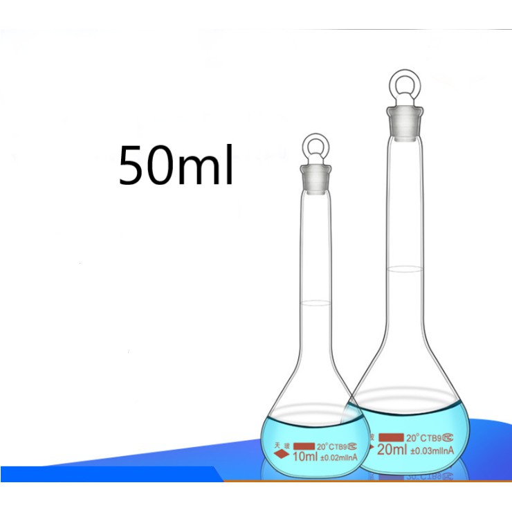 Jual TIAN BO Transparent Volumetric Flask/Labu Volumetri / Labu Ukur ...