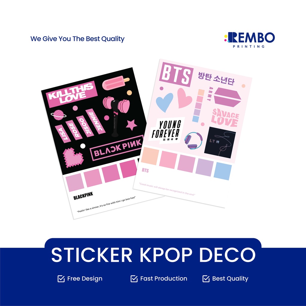 Jual STICKER DECO KPOP A6 VINYL CUTTING STICKER KPOP | Shopee Indonesia