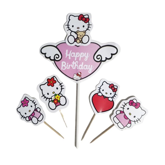 Jual Topper Kue Ulang Tahun Karakter Hello Kitty | Shopee Indonesia