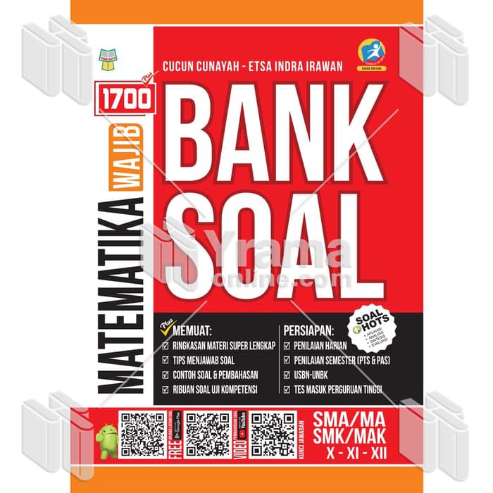 Jual BUKU SOAL SMA-1700 PLUS BANK SOAL MATEMATIKA WAJIB SMA | Shopee ...