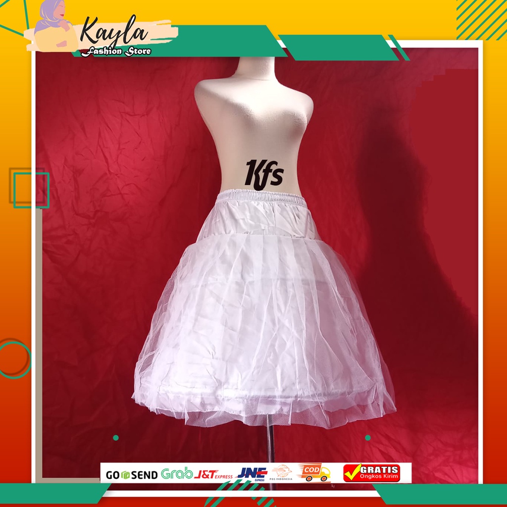 Jual petikut/peticoat /pengembang gaun ring 2 dengan kain Tile | Shopee ...