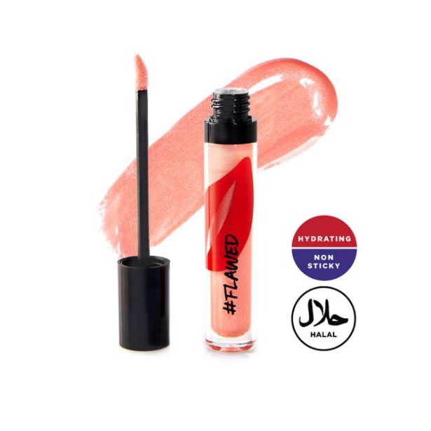 Jual Flawed Lip Gloss Hydrating Caramel Kiss Moisture Long Lasting