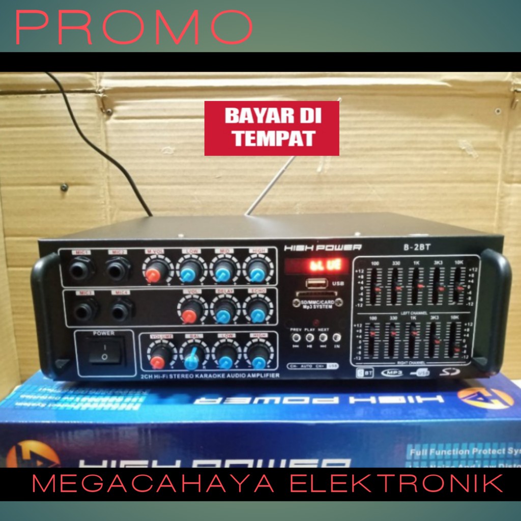 Ampli Karaoke Amplifier Rumahan Profesional Karaoke Kualitas Bagus