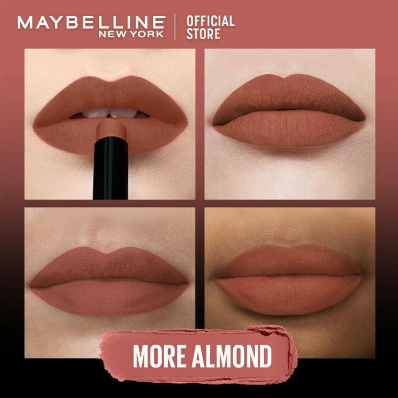 Jual Maybelline Color Sensational Ultimatte Lipstick 1199 More Almond |  Shopee Indonesia