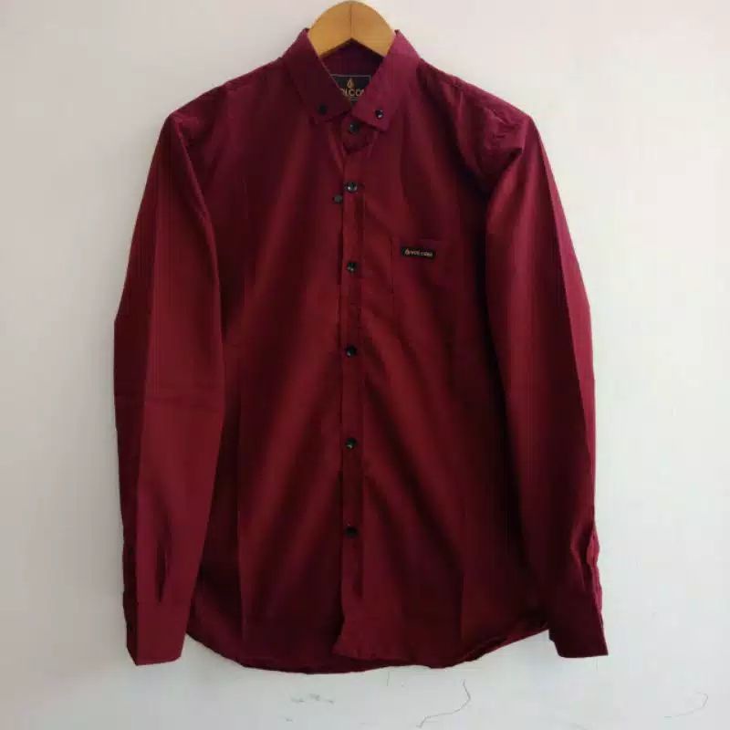 Kemeja Lengan Panjang Ammara Maroon