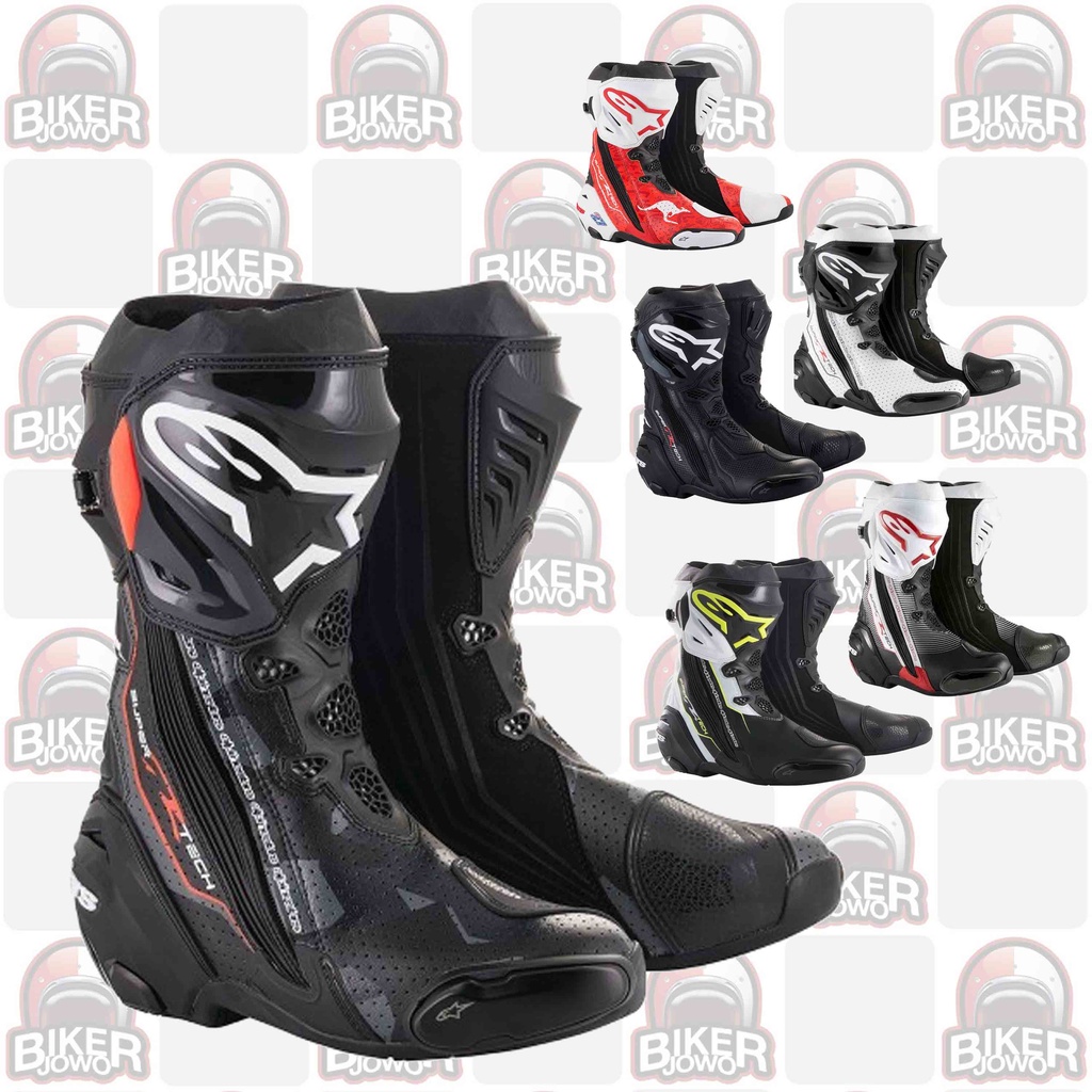 Jual Alpinestars Supertech R Sepatu Racing Touring Biker | Shopee Indonesia