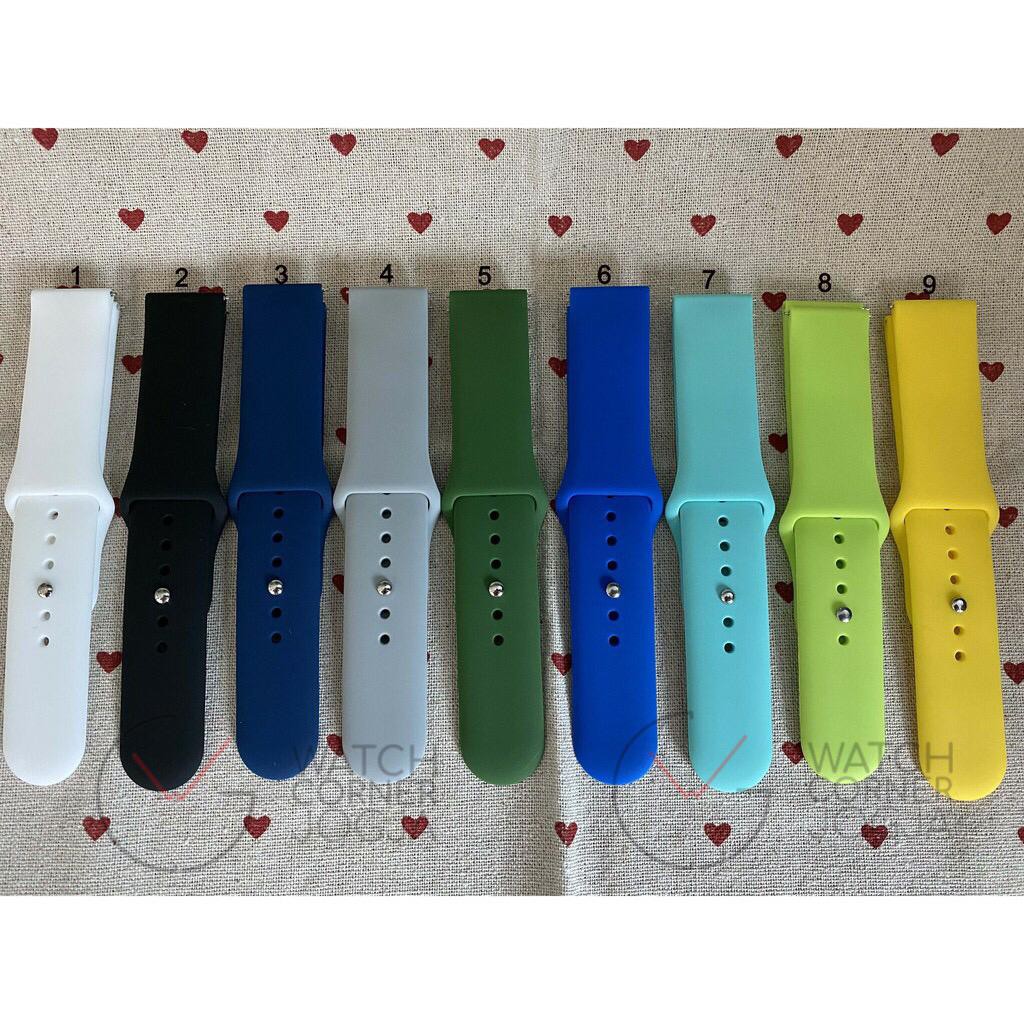 Jual Tali Strap Rubber Kancing 20mm 22mm Amazfit Bip U Pro GTS 2 GTR 2 ...