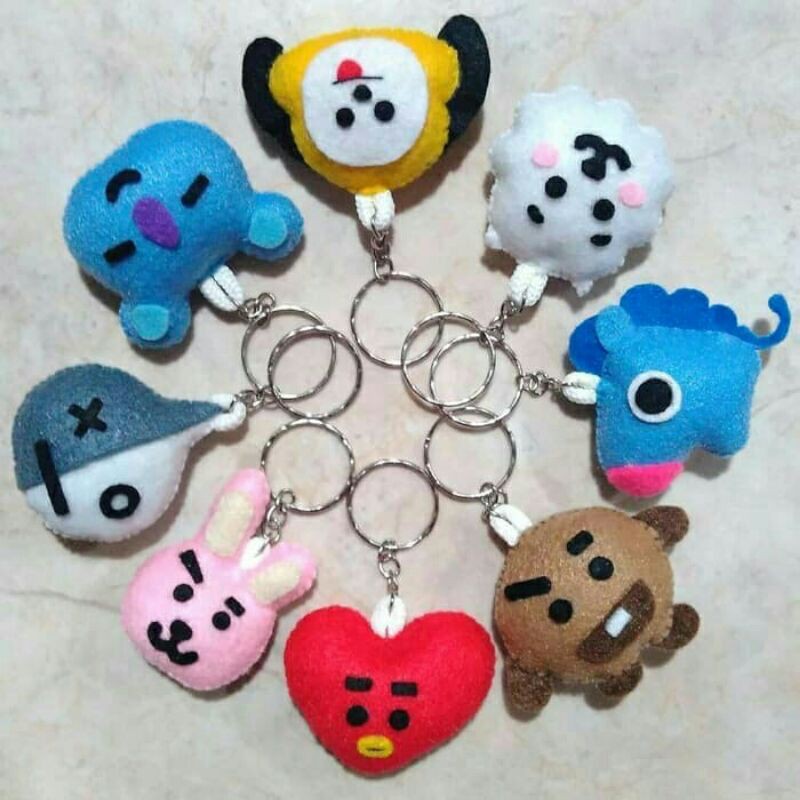 Jual GANTUNGAN KUNCI KEPALA KPOP BT21 BTS / KEY CHAIN KPOP / GANTUNGAN ...