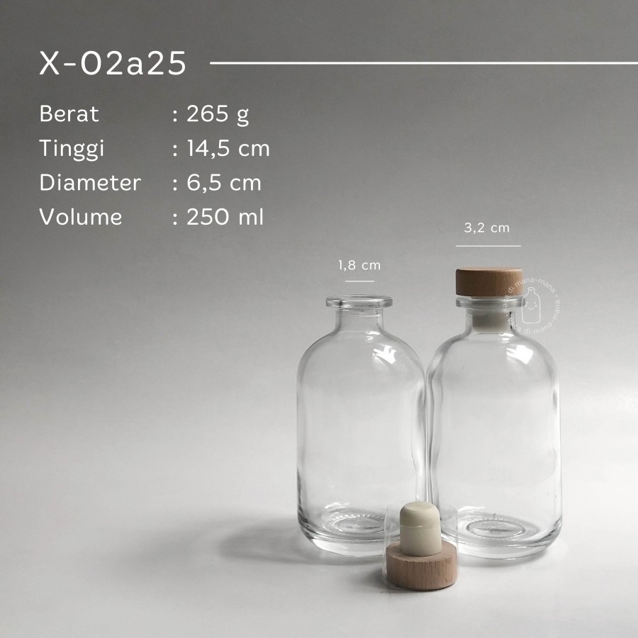 Jual Botol kaca tutup cork - 250ml, 500ml | Shopee Indonesia