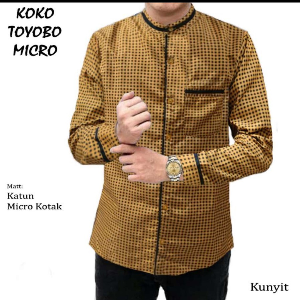 UFC 22545 BAJU MICRO ATASAN KEMEJA KOKO TOYOBO MICRO KEMEJA PRIA LENGAN PANJANG TERBARU