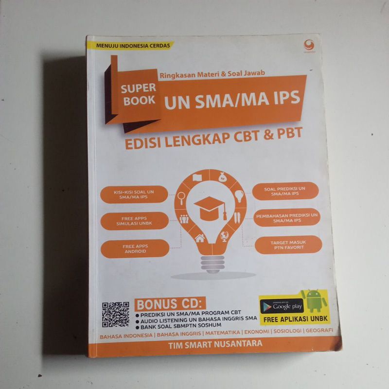 Jual Buku Ringkasan Materi & Soal Jawab SUPER BOOK UN SMA/MA IPS Edisi ...