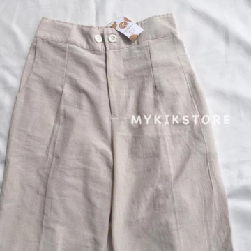 Laura Slim Kulot Highwaist Mykikstore Basic Kulot Basic Pants Kulot Linen