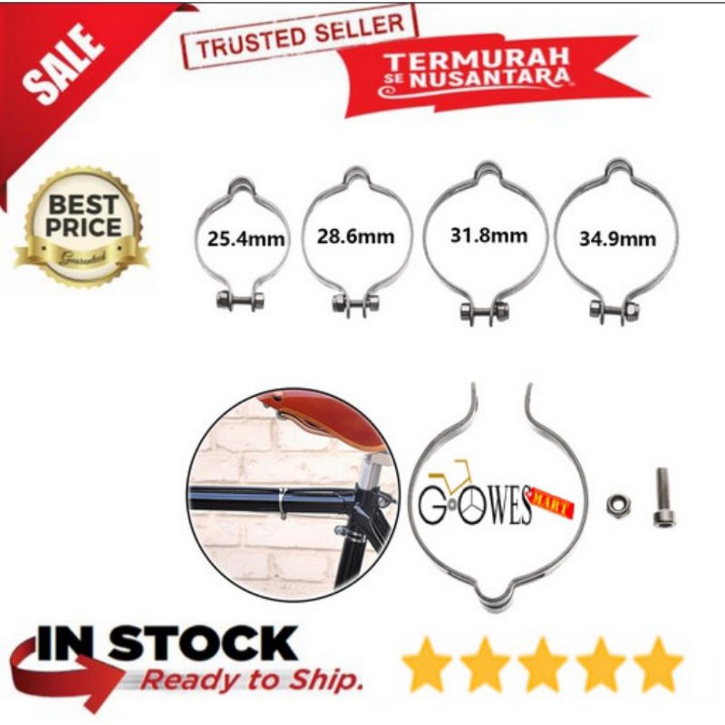 Jual Klem Kabel Frame Sepeda Baja – Aksesoris Kabel Shifting Silver ...