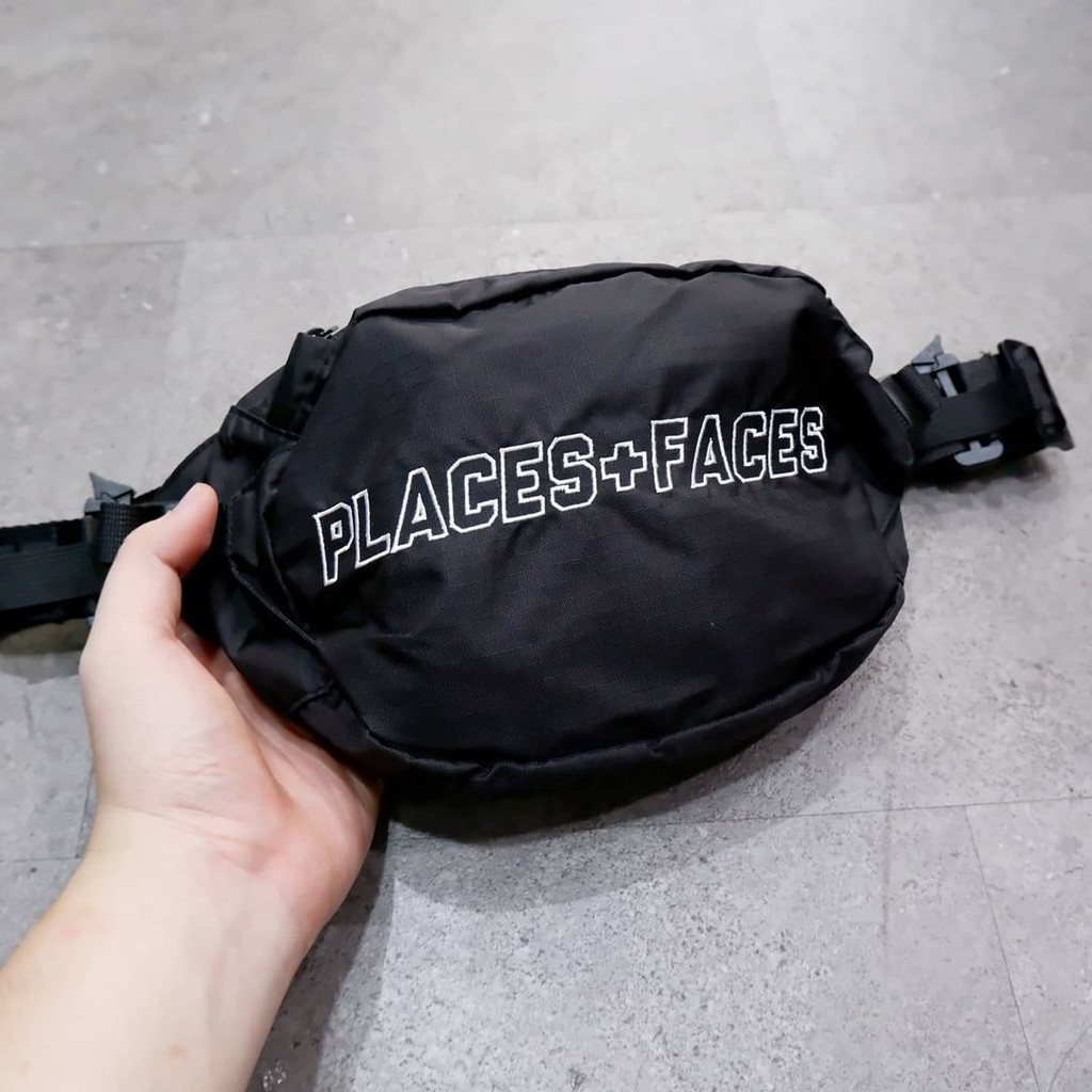 Places Faces Logo Waist Bag Black Brand New 100% original