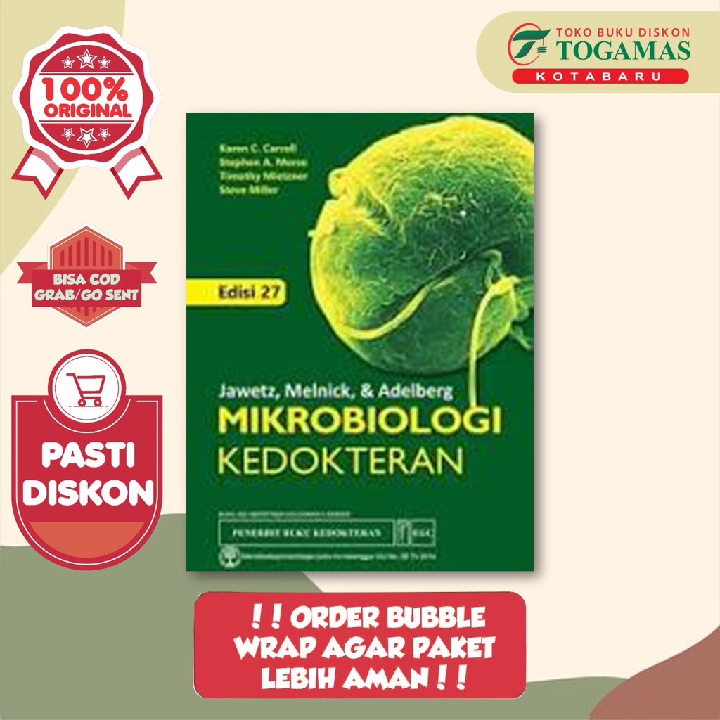 Jual EGC - MIKROBIOLOGI KEDOKTERAN EDISI 27 - KAREN C CARROL, STEPHEN A ...