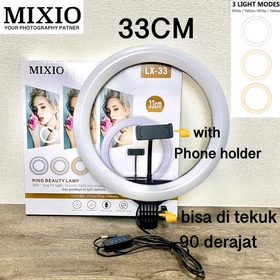 MIXIO 33CM Ring Light Selfie Led 13Inc LED Photo Studio Selfie Tiktok Camera