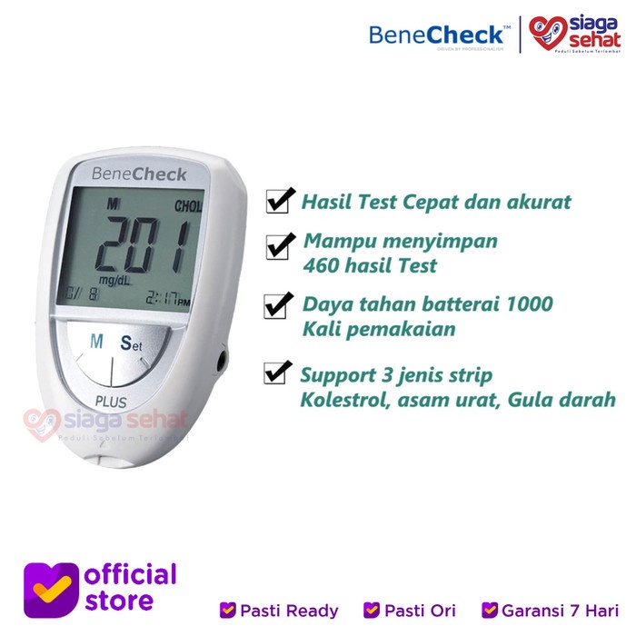 Jual Benecheck Plus 3 In 1 Alat Tes Screening Kesehatan Shopee