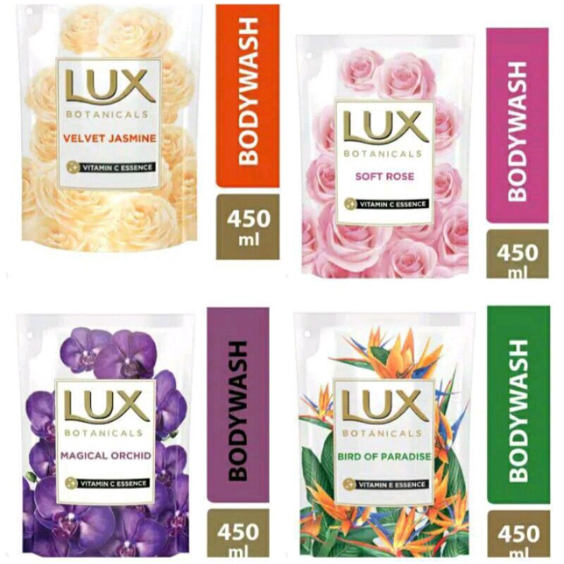 Jual Lux sabun cair all varian/ lux body wash refill 450ml Shopee
