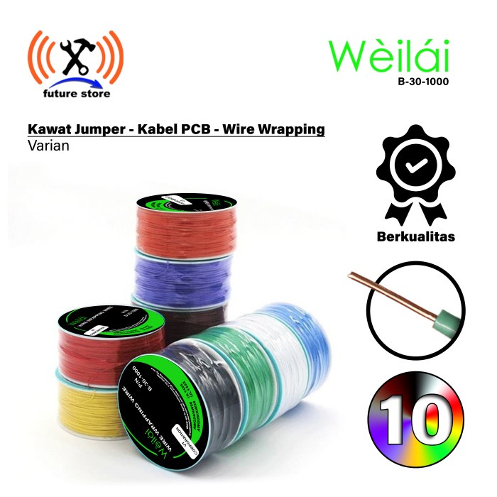 Jual Weilai B-30 Wire Wrapping Kawat Jumper Kabel PCB Breadboard ...