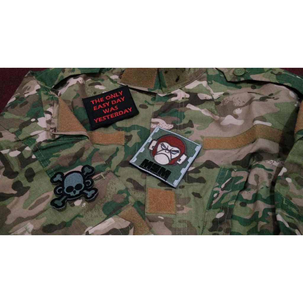 Jual Patch Emblem Mil-Spec Monkey Airsoft Military Series | Shopee ...