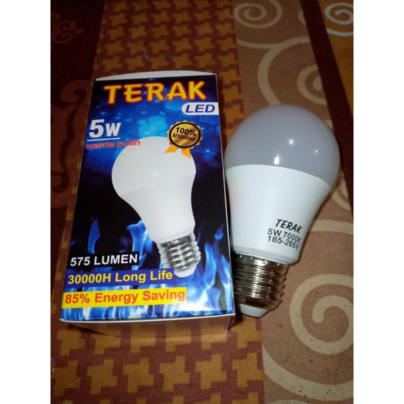 Jual Lampu Terak LED 5 Watt warna putih | Shopee Indonesia