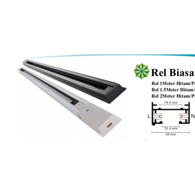 Jual Rell batangan 1meter / rell 1m / rell lampu sorot | Shopee Indonesia