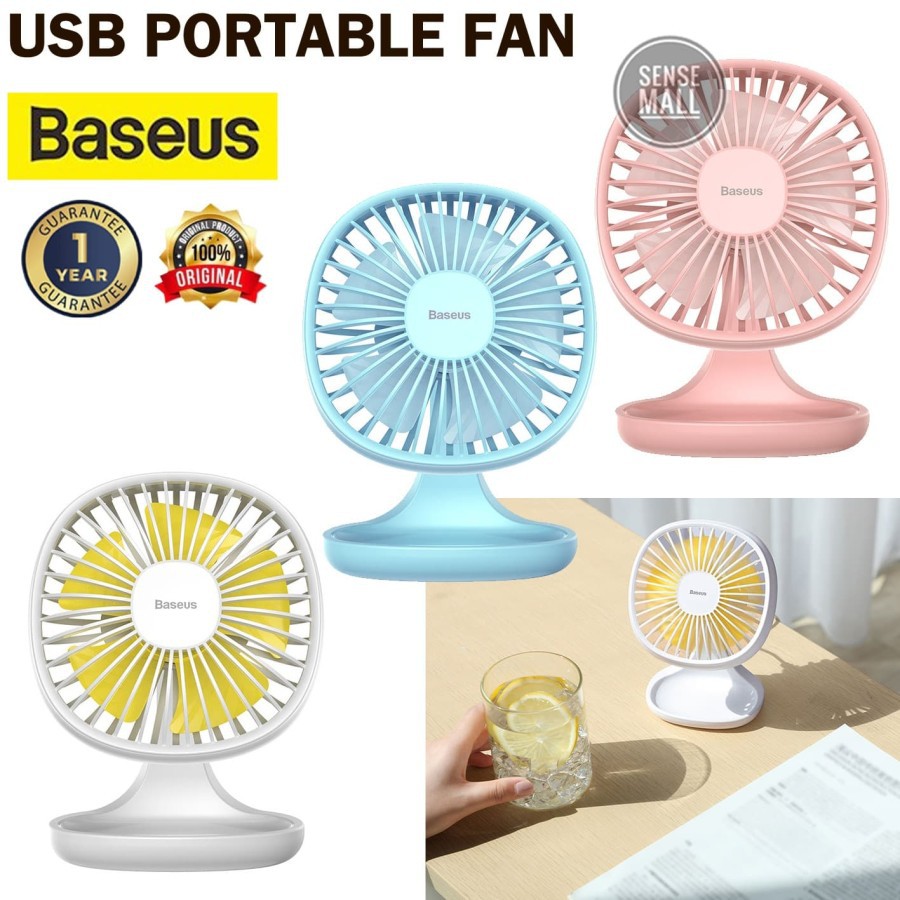 Jual BASEUS PUDDING SHAPED FAN USB PORTABLE KIPAS MEJA 3 SPEEDS ...