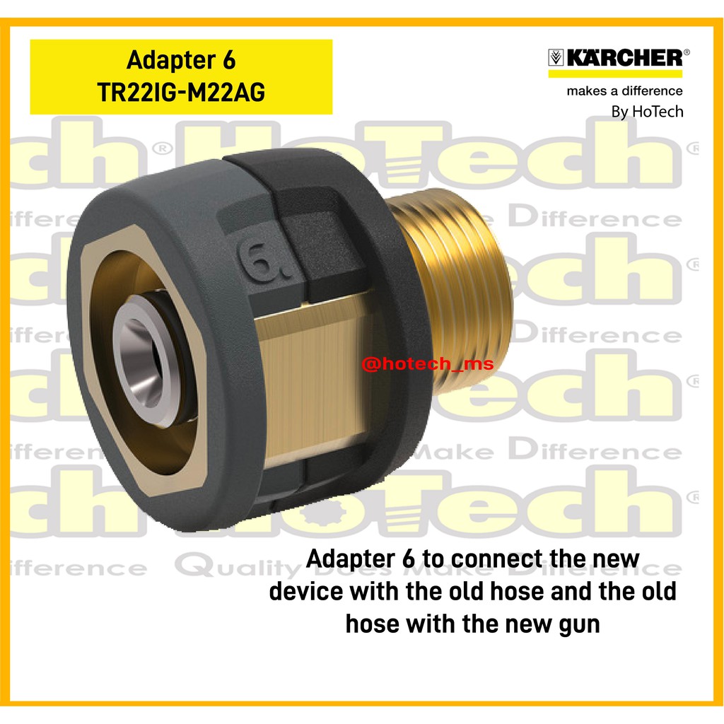 Jual Karcher Adapter 6 to connect the new device | Shopee Indonesia