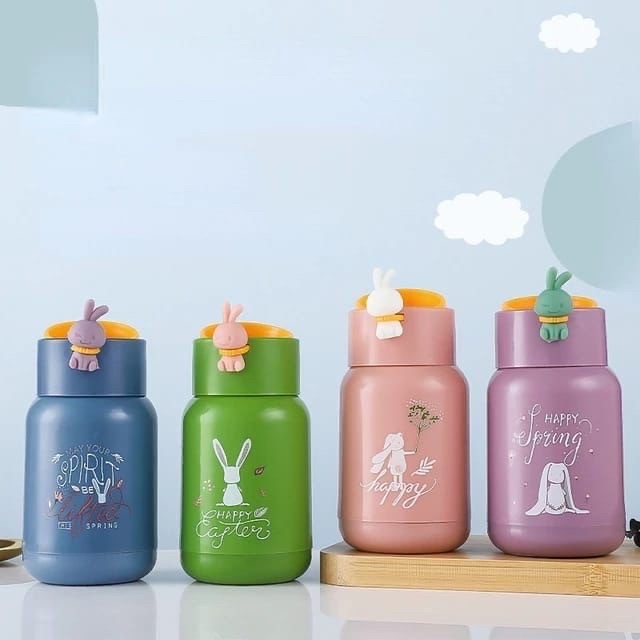 Jual Botol Minum Kaca Bunny Rabbit 330ml - Botol Minum Kaca Gelas Minum ...