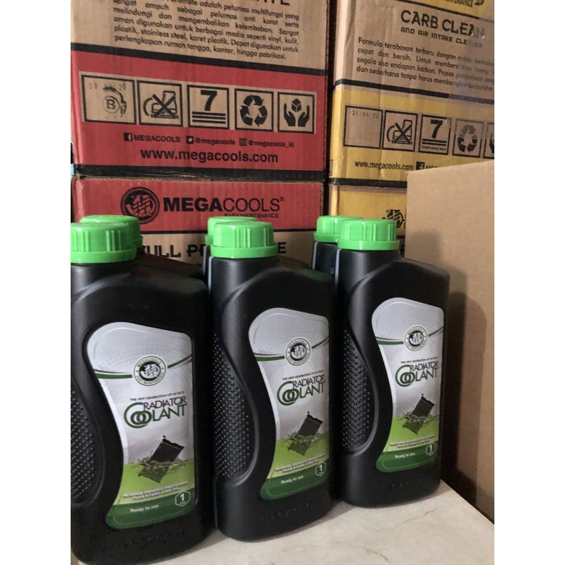 Jual megacools coolant/air radiator hijau 1liter | Shopee Indonesia