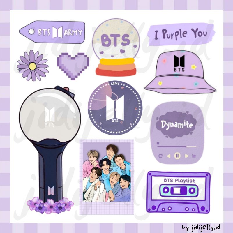 Jual Sticker BTS (11pcs) | Sticker Vinyl Anti Air | Shopee Indonesia
