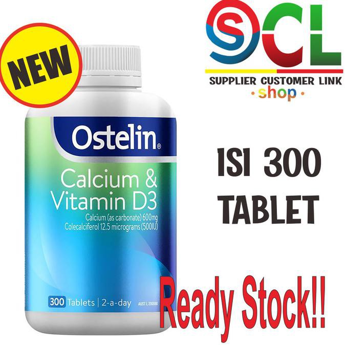 Jual Ostelin Vitamin D And Calcium 300 Tablets Shopee Indonesia