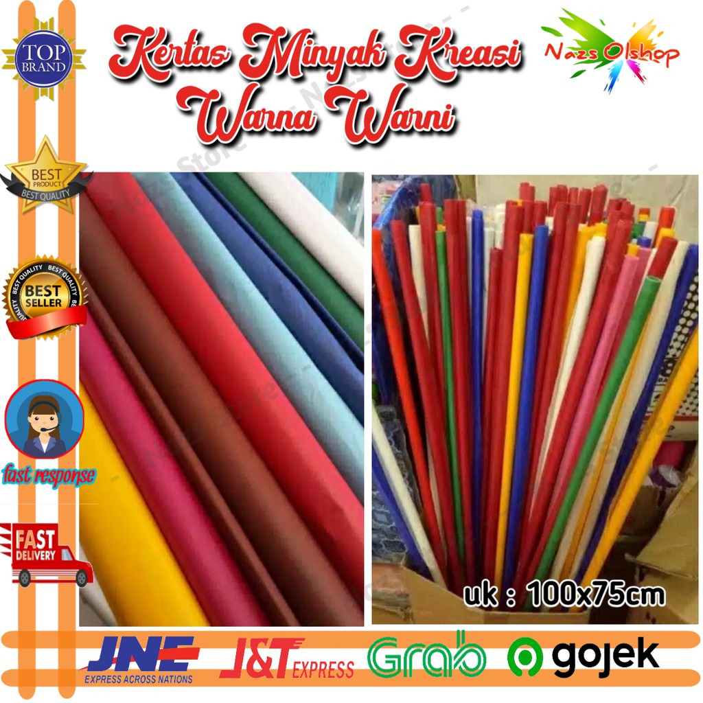 Jual Kertas Minyak Kreasi Warna Warni | Shopee Indonesia