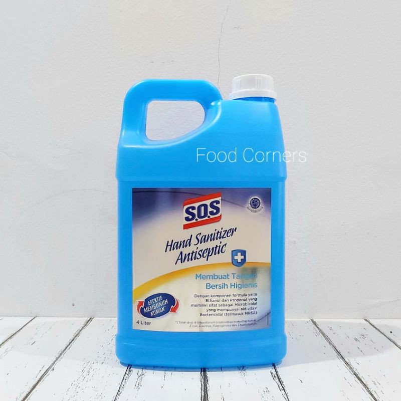 Jual Sos Hand Sanitizer 4 Liter 4l Hand Sanitizer Antiseptic Liquid