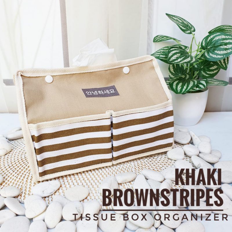 Jual Putha Aesthetic Korea Tissue Box Organizer Cover Tempat Tisu Kain ...