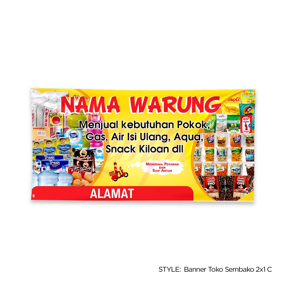 Jual Cetak Print Spanduk Banner Sembako, Toko Kelontong, Warung ...