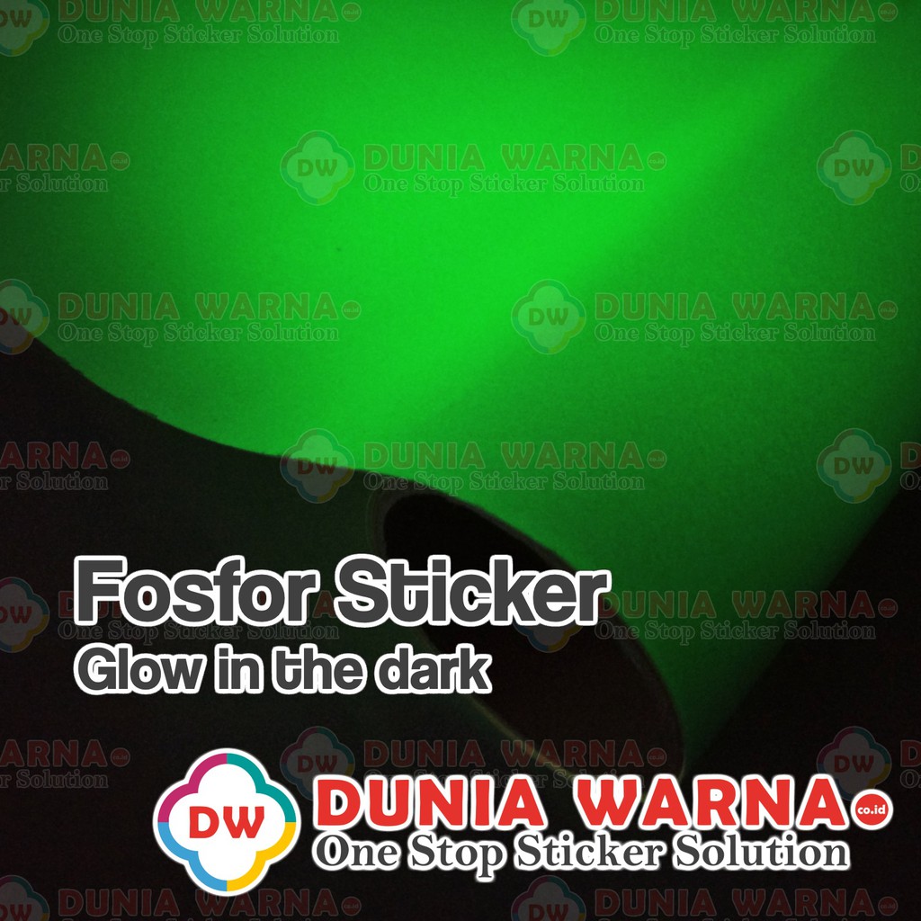 Jual [Per 50cm] Sticker LUMINOUS Fosfor GID GLOW IN DARK Hijau Nyala ...