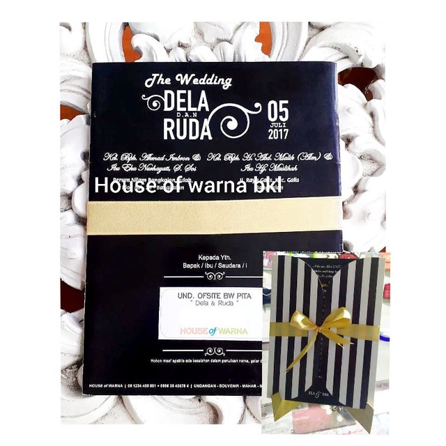 Jual UNDANGAN CUSTOM HITAM PUTIH | Shopee Indonesia