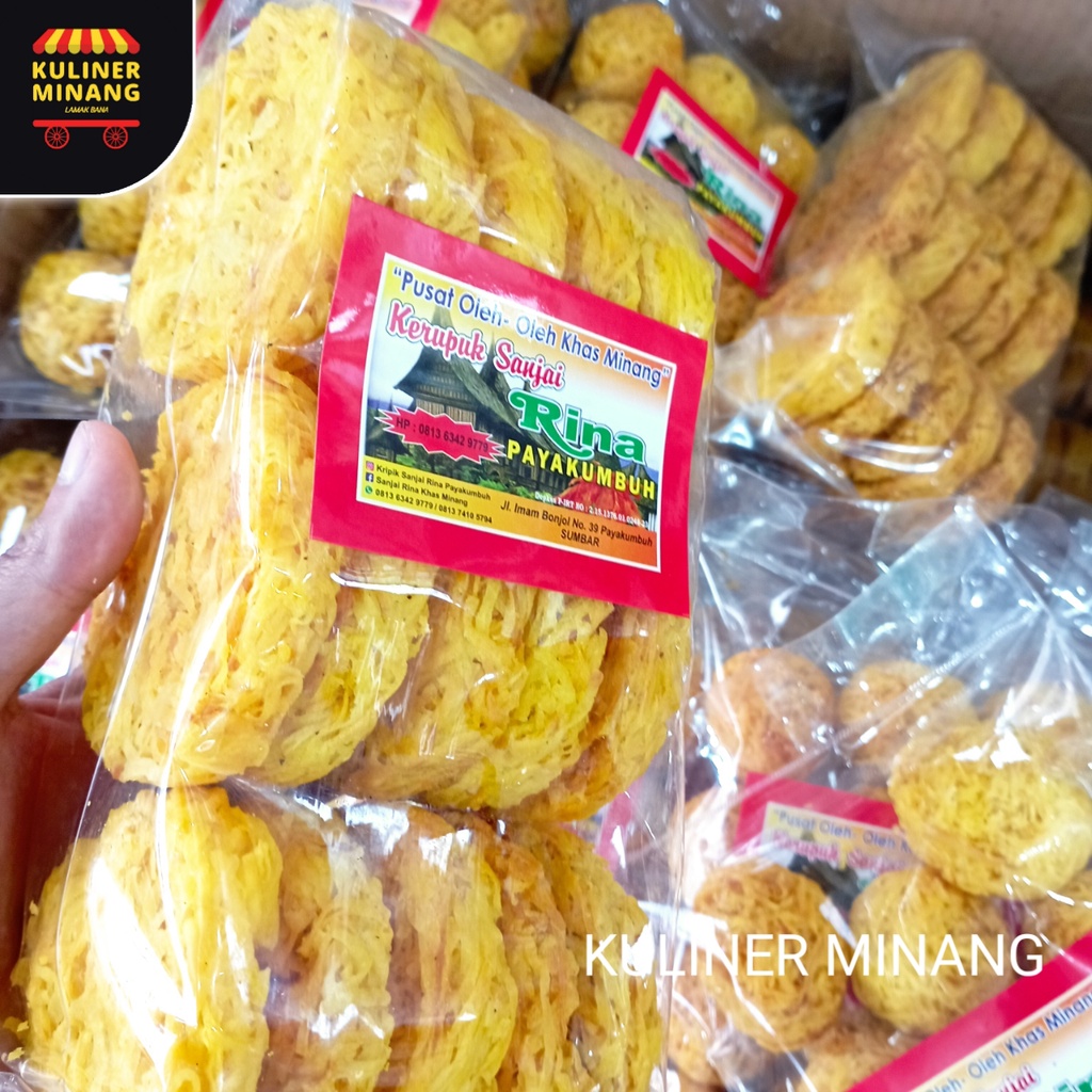Jual Kerupuk Roda Gandiang Rina Oleh-Oleh Asli Cemilan Kampung Makanan ...