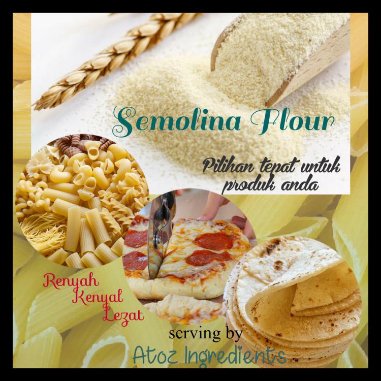 Jual SEMOLINA PASTA FLOUR 1KG/ TEPUNG SEMOLINA 1KG TERLARIS | Shopee ...